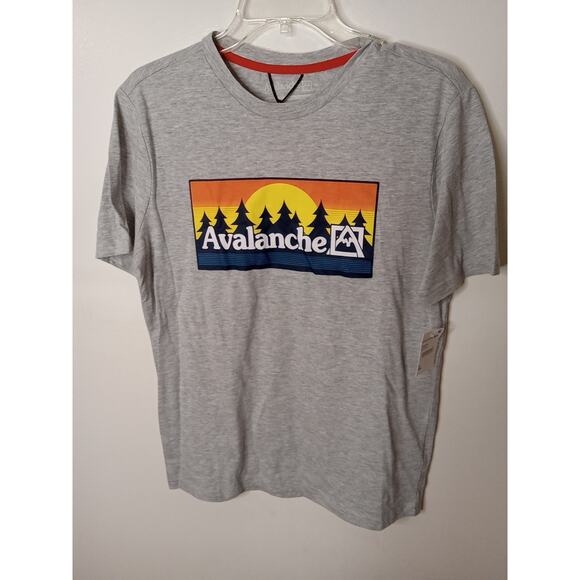 Avalanche Outdoor Supply Co Mens Sz Sm Short Sleeve T-Shirt Gray Soft.Athleisure - Picture 1 of 8